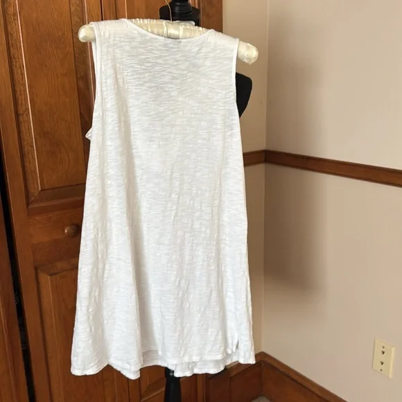 Talbots White Lace-Up Swim Coverup - Picture 4 of 4